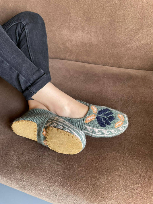 Adult Slipper Socks : Soft Teal (Individuals): 10