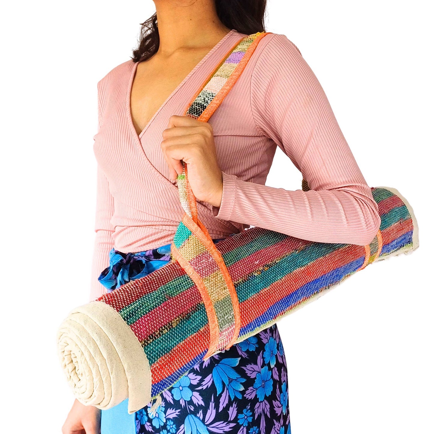 Upcycled Yoga Mat Strap: Short (63")