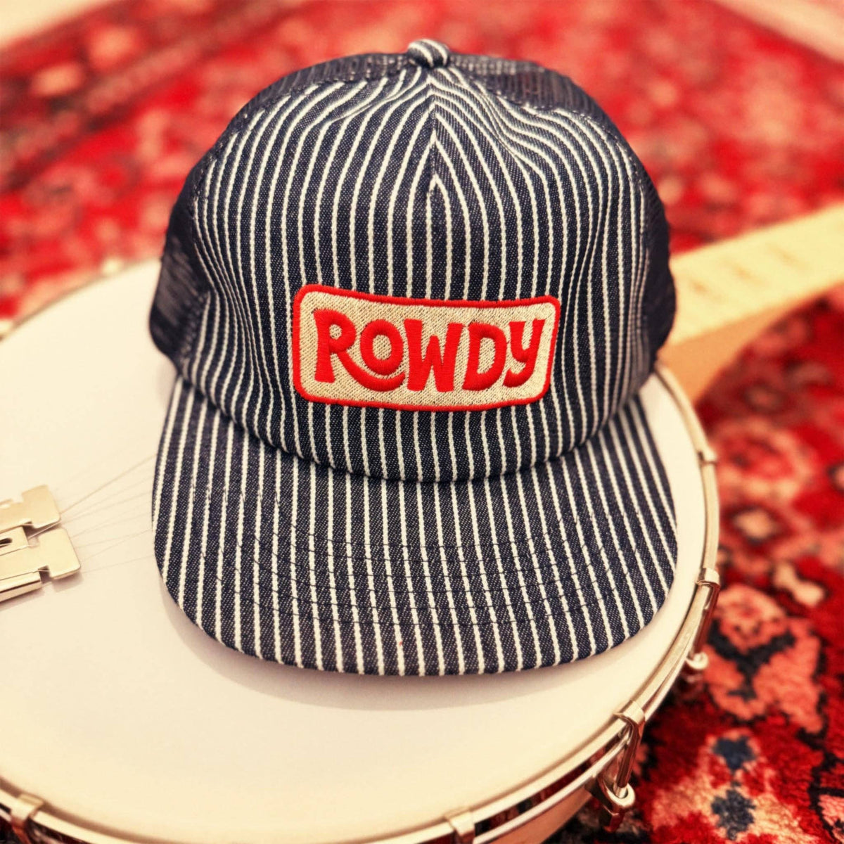 ROWDY Cotton & Mesh Snapback Hat
