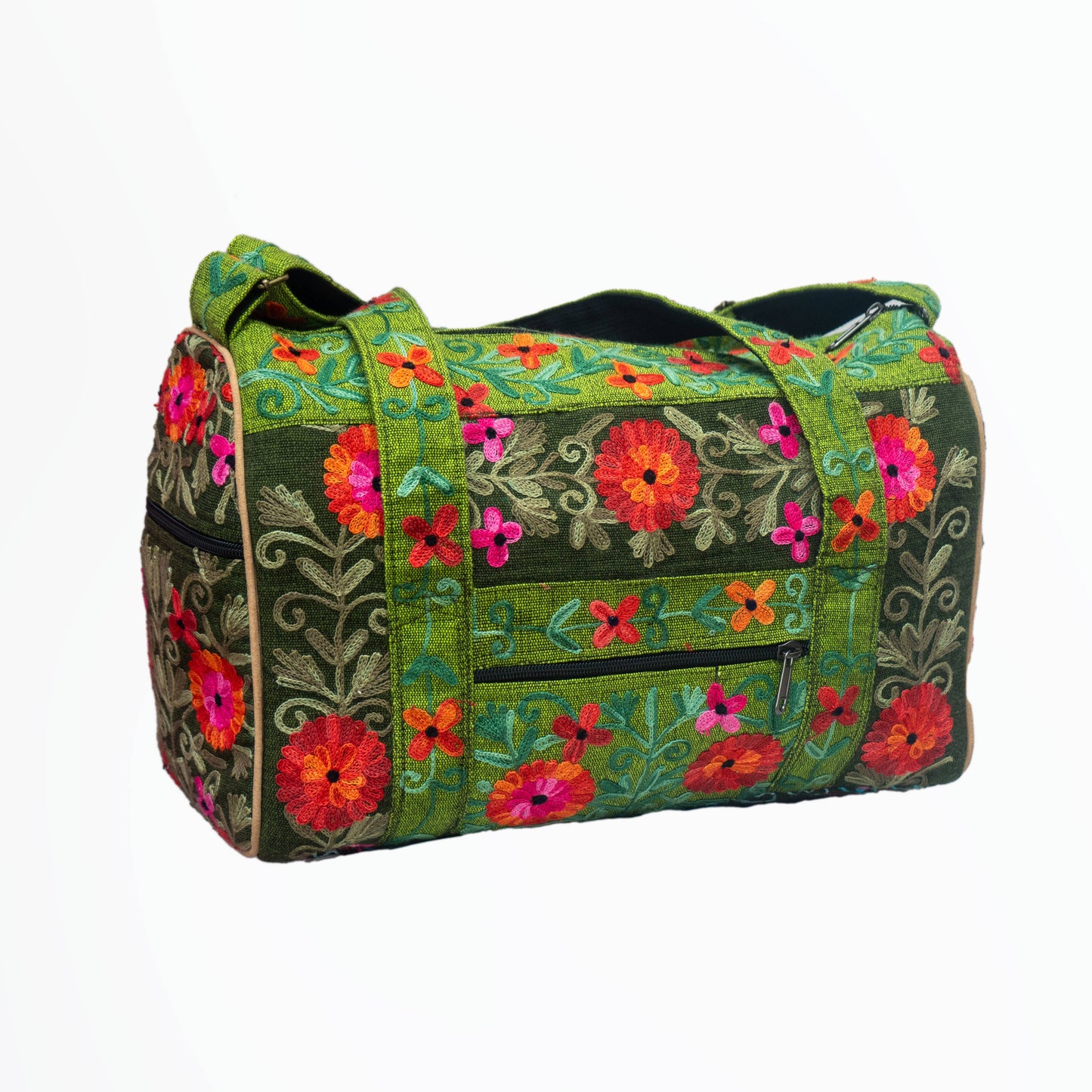  Embroidery Mini Travel Bag: Green