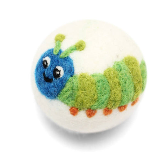 Bugs: (Butterfly's, Lady Bug) Wool Dryer Balls : Caterpillar