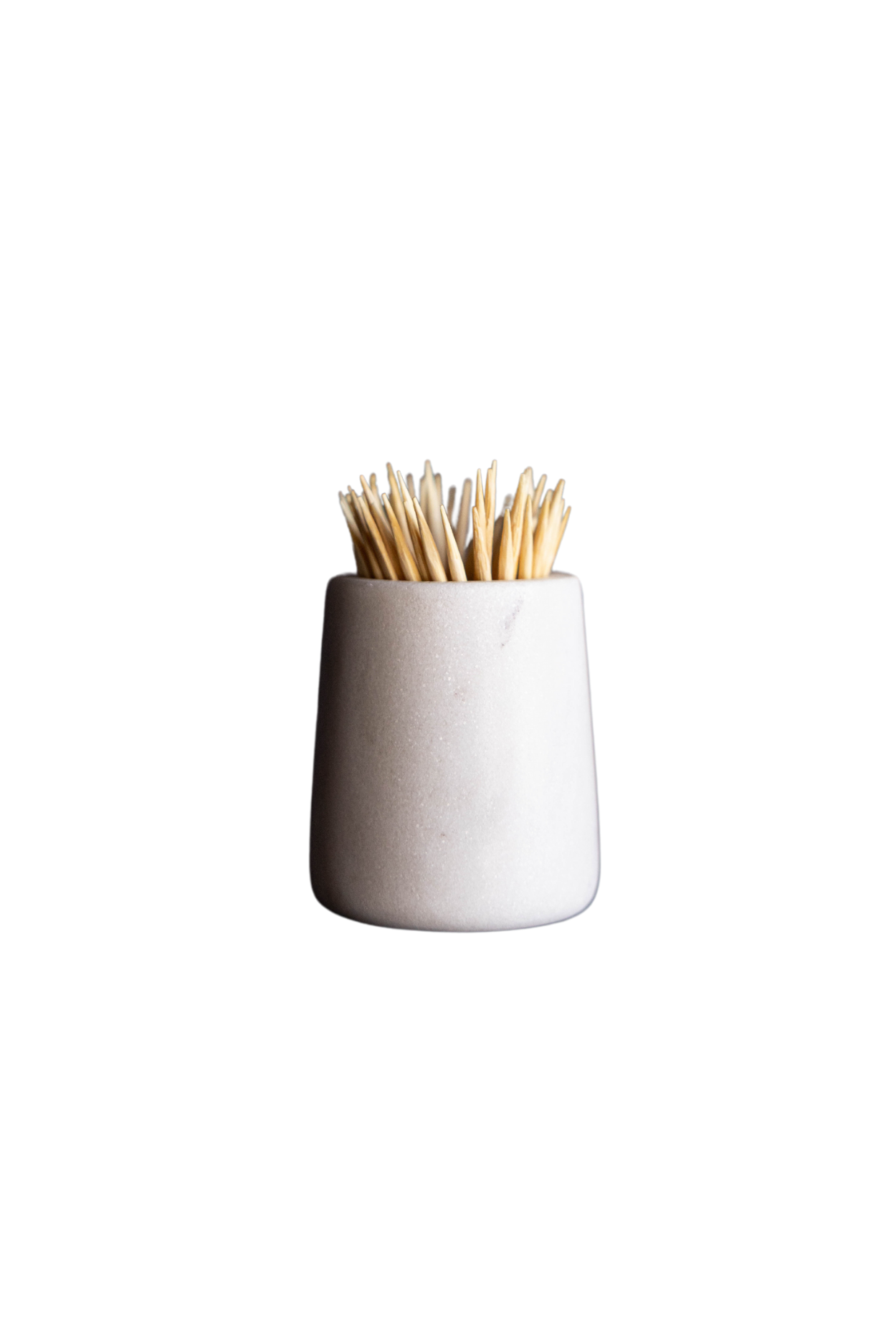 White Marble Toothpick Holder