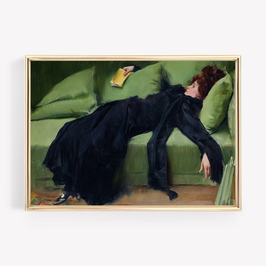 Vintage Wall Art Print | Moody Woman | Home Decor: 11x14