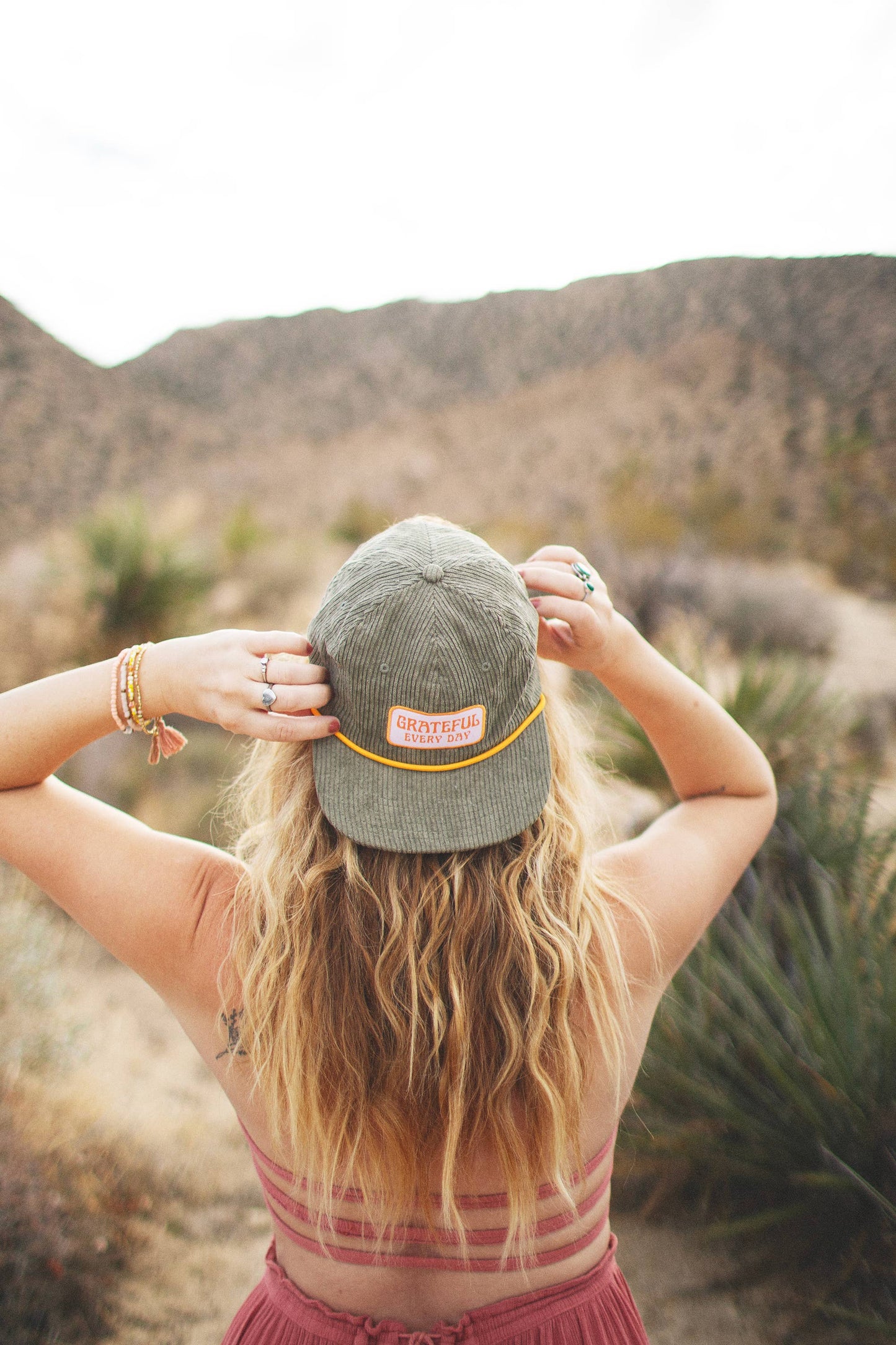 Corduroy Snapback Hat | Grateful Every Day
