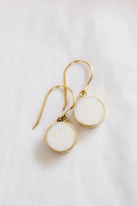Izara Earrings: White