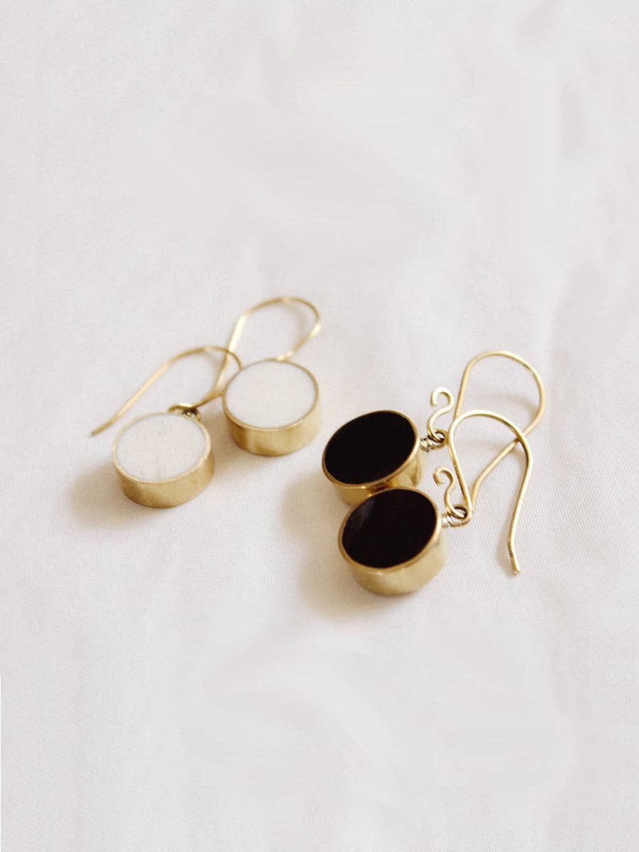 Izara Earrings: White
