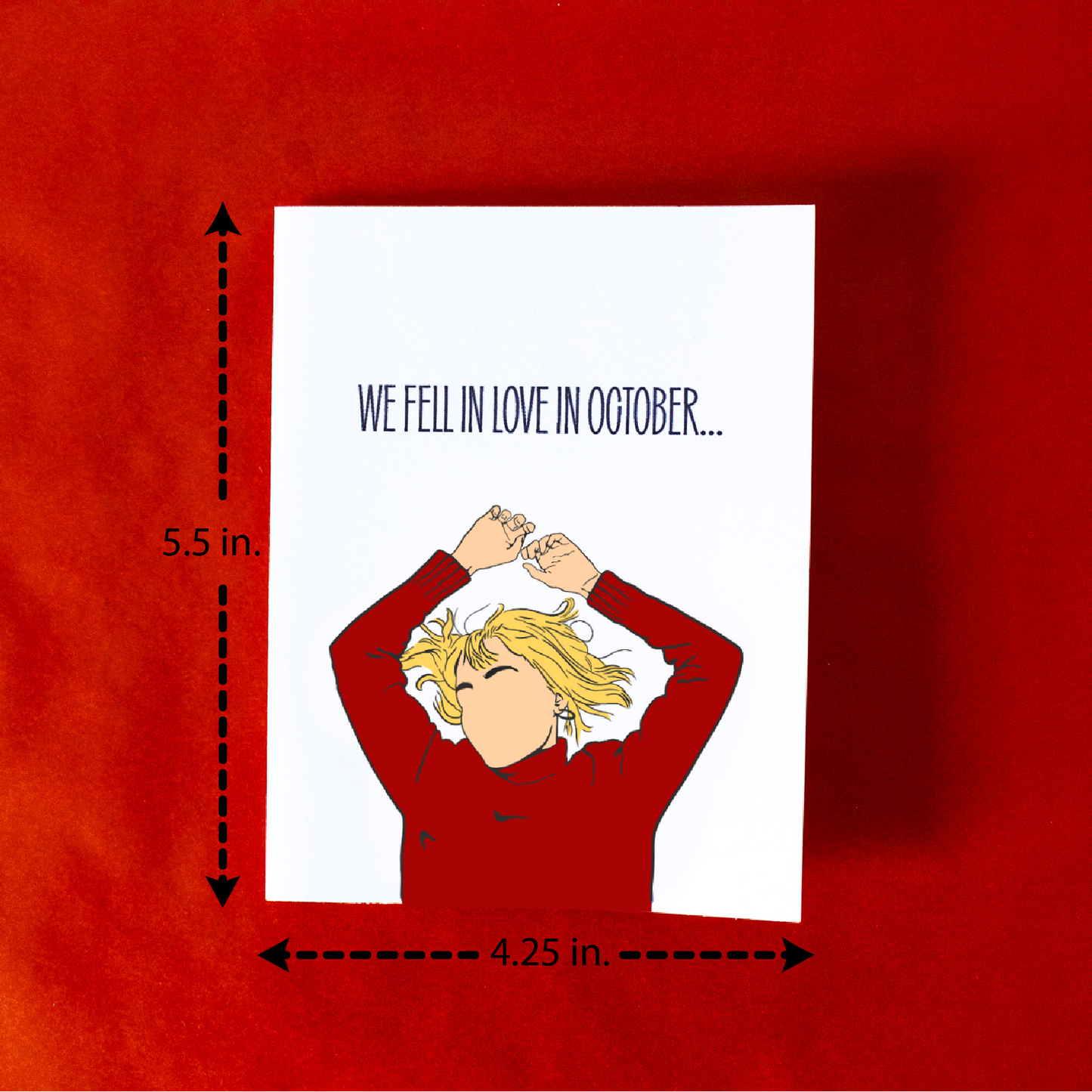 We Fell in Love in October Greeting Card