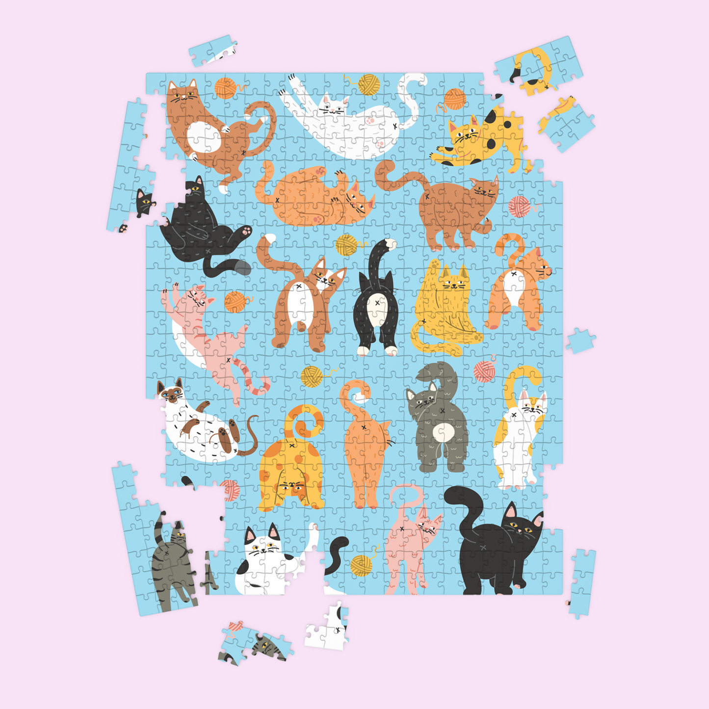 Cat Butts Puzzle (funny, gift, cat lover)