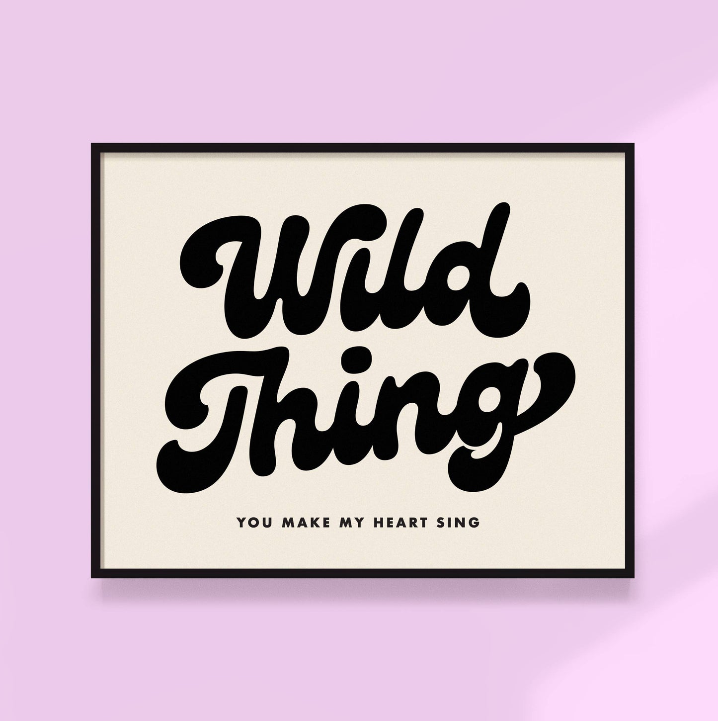 Wild Thing Print | Funky Kids Wall Art: Red / 12 x 18
