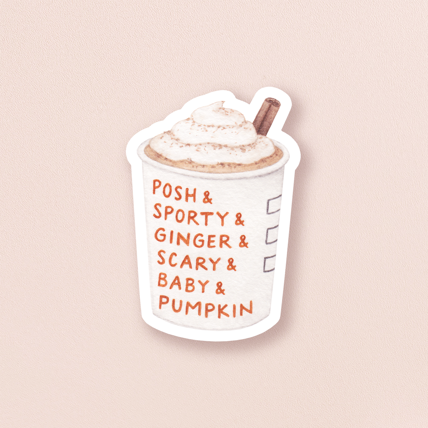 Pumpkin Spice Girls — PSL Coffee / Fall Sticker