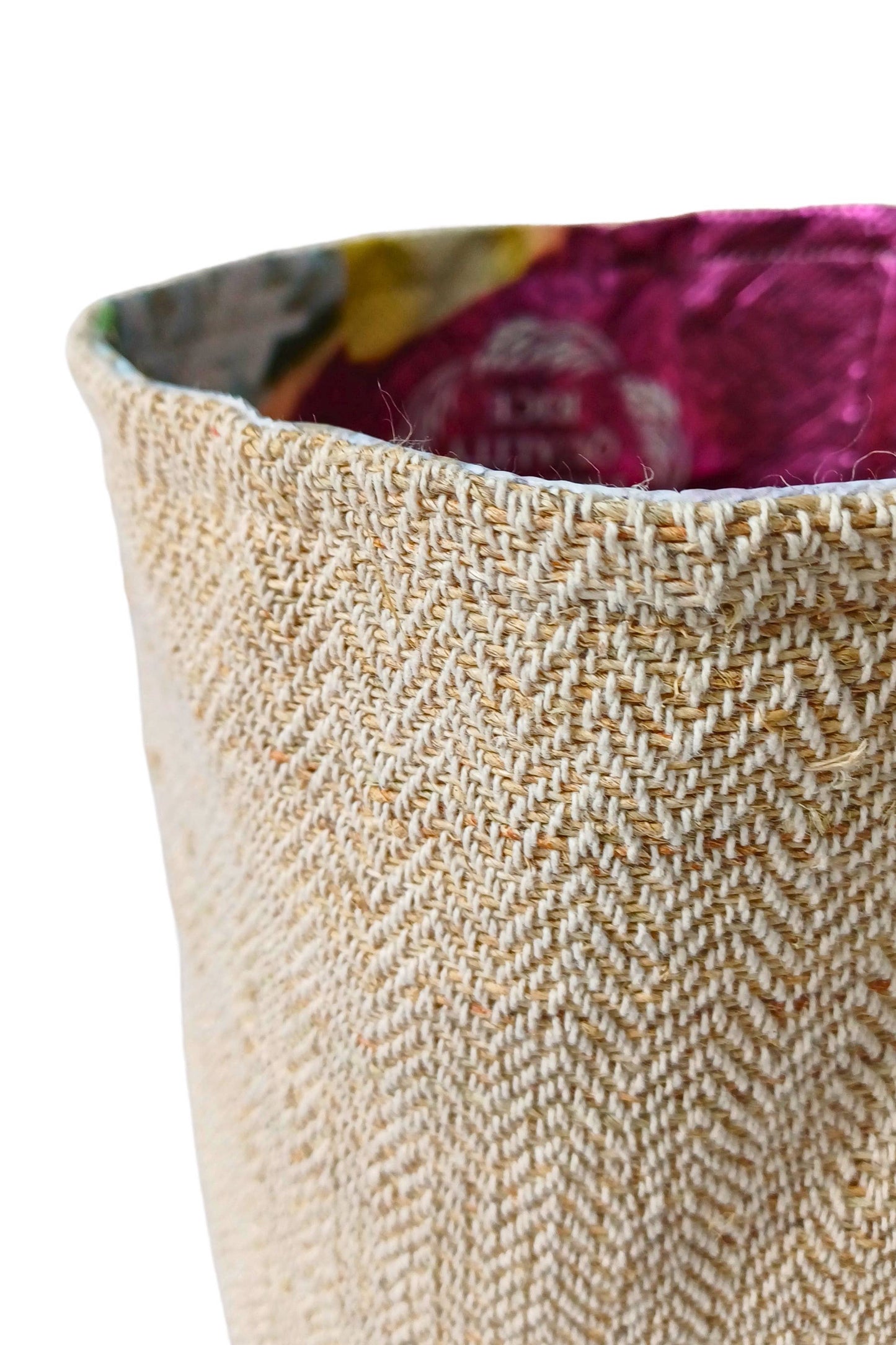 Handwoven Hemp Plant Pot Cover: Large