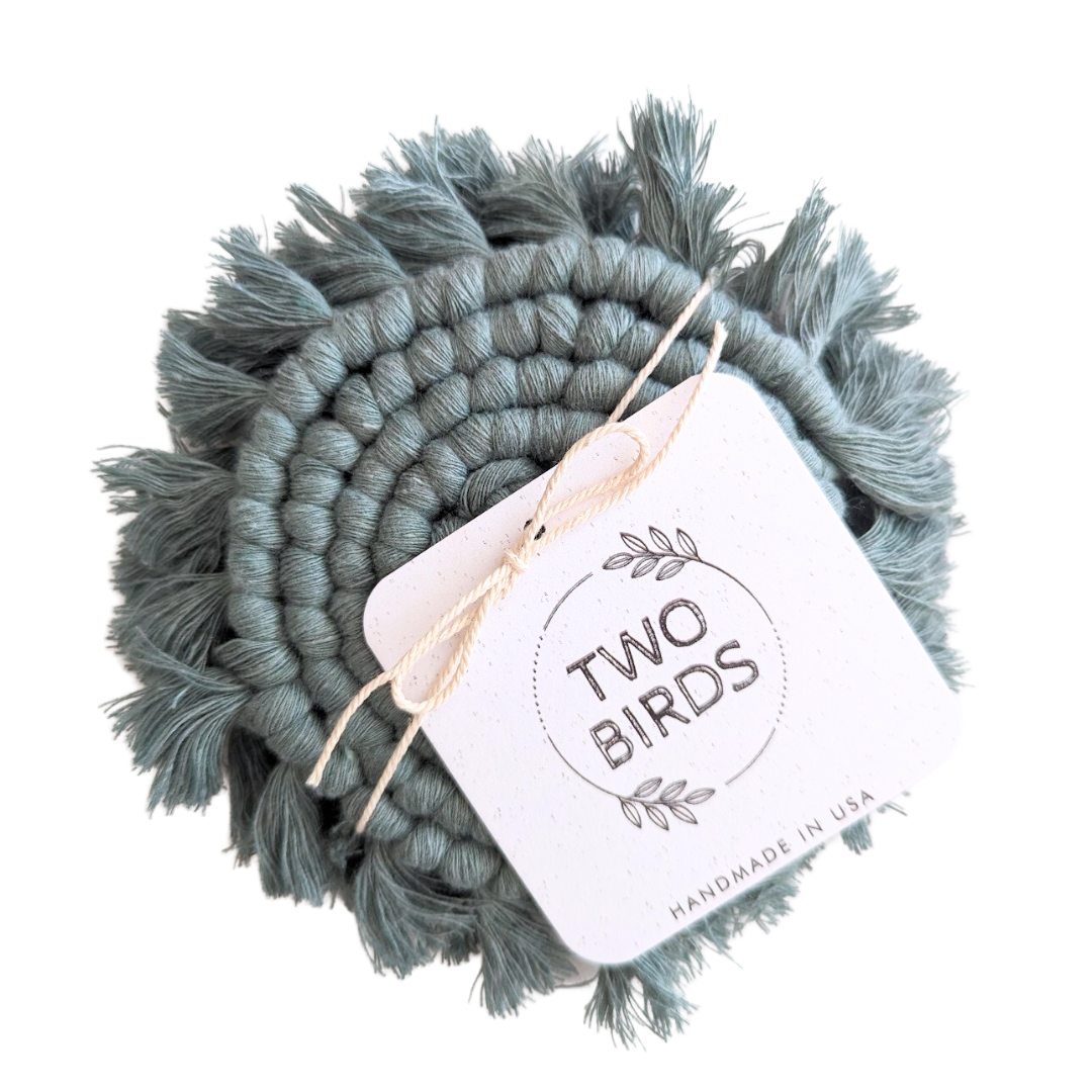 Macrame Coaster Set of 2