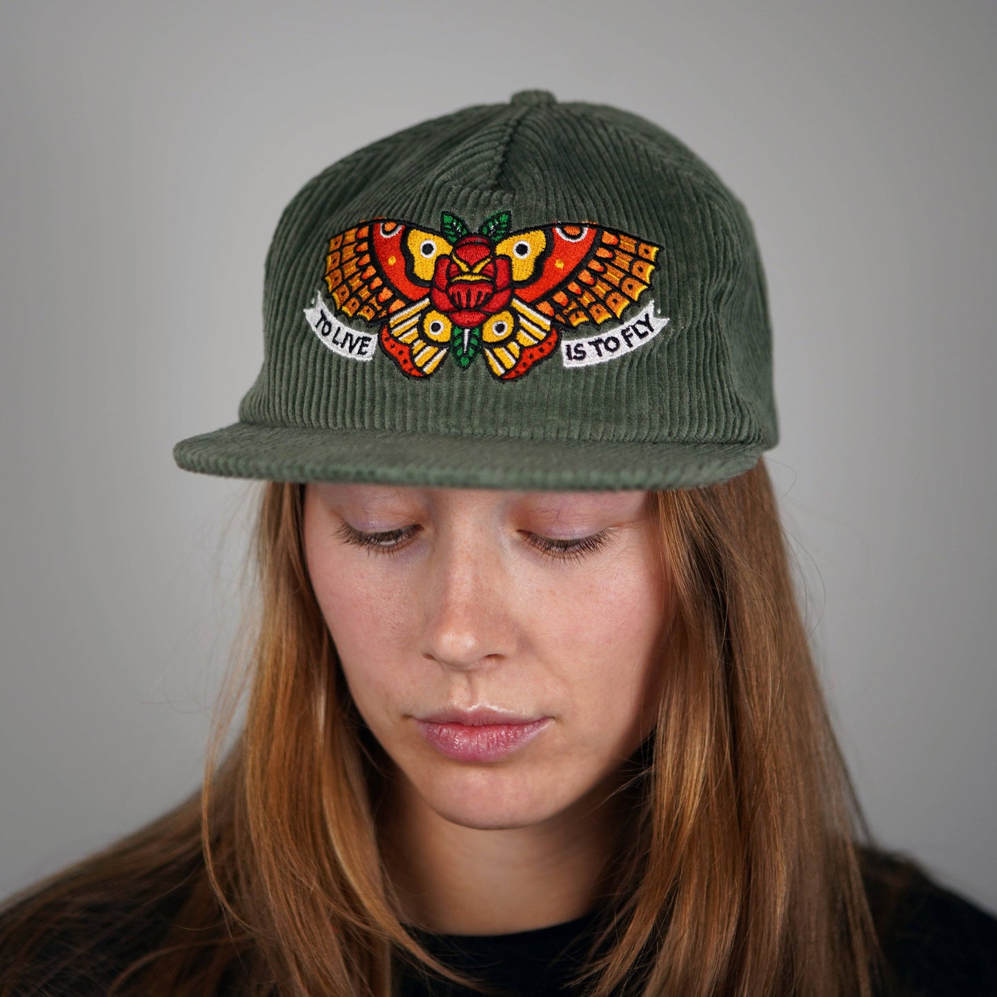 Townes Butterfly Corduroy Cap