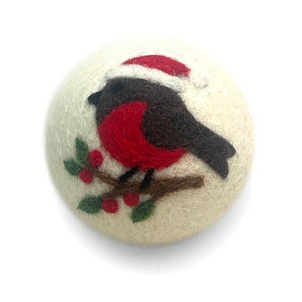 Holiday Wool Dryer Balls - Limited Edition: Holiday Bird