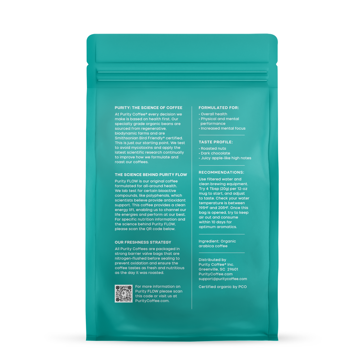 FLOW: Original Medium Roast Whole Bean Organic Coffee
