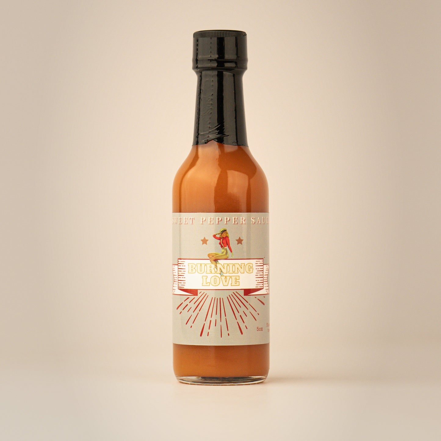 Lady May’s Sweet Heat Hot Sauce – Sweet & Spicy Blend – Handcrafted Chili Sauce – Restaurant Recipe, Small Batch – 6oz Glass Bottle