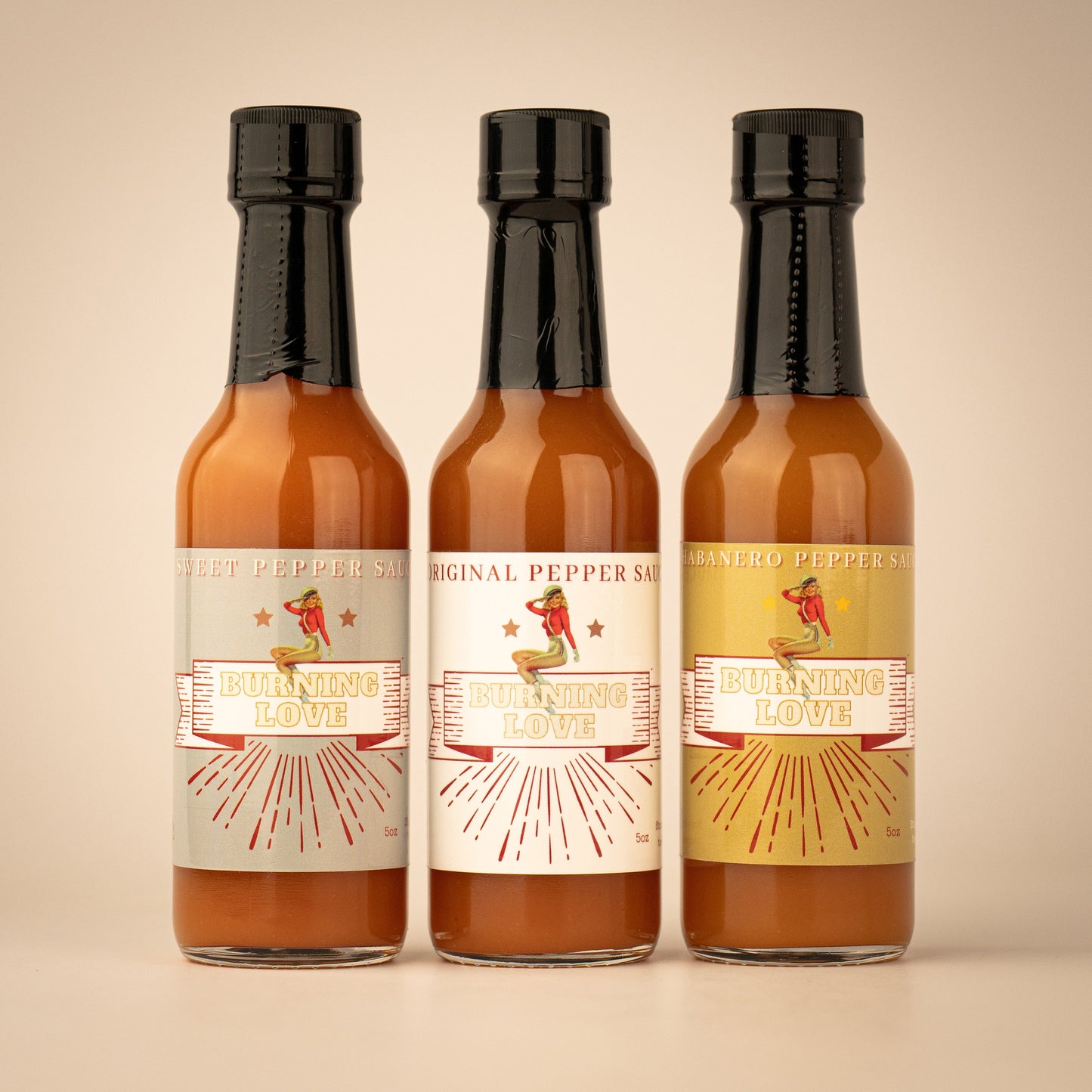 Lady May’s Sweet Heat Hot Sauce – Sweet & Spicy Blend – Handcrafted Chili Sauce – Restaurant Recipe, Small Batch – 6oz Glass Bottle