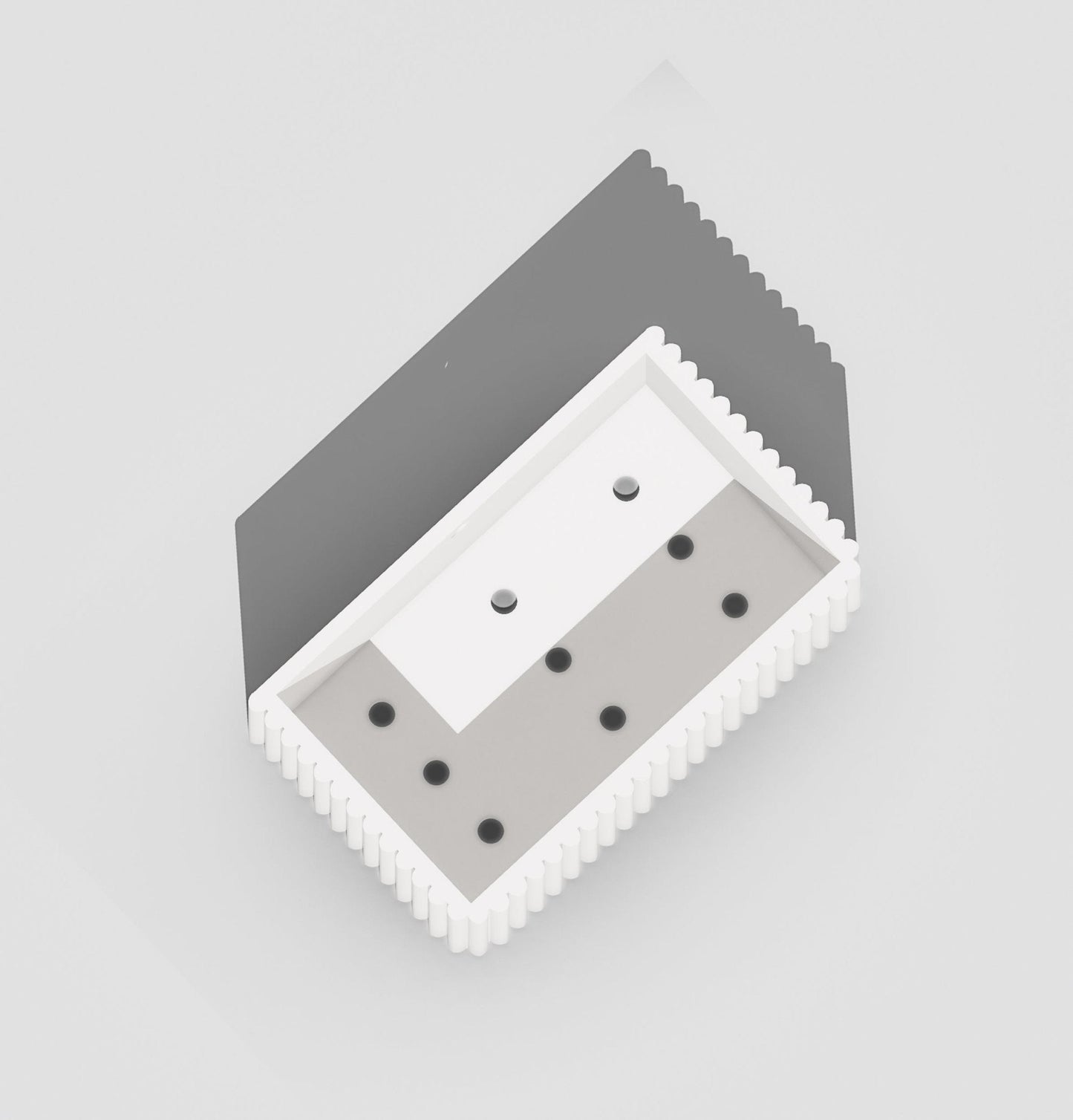 Ribbed Wall Planter, Rectangle