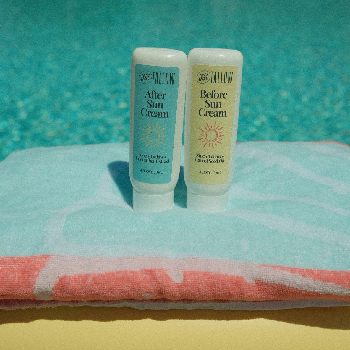 Tallow Before Sun Cream - Natural Sun Prep with Non-Nano Zinc Oxide & Carrot Seed Oil